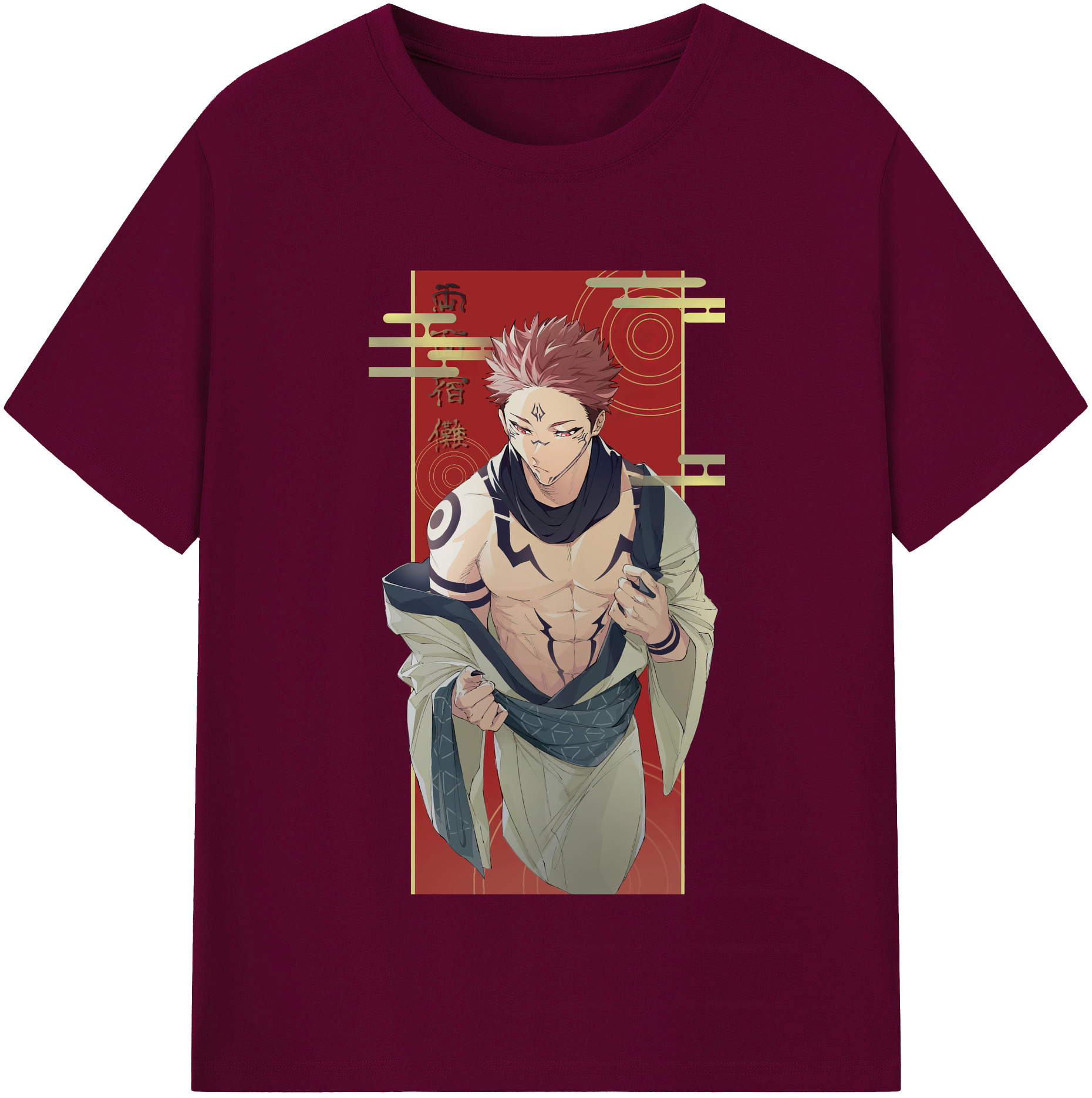 （画像用） 呪術廻戦 Jujutsu Kaisen レディースカジュアルプリントTシャツ（綿100％）